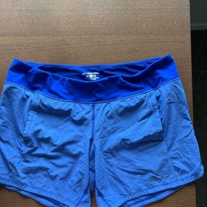 Brooks Running Blue Chaser 5” Shorts XL lined w pockets